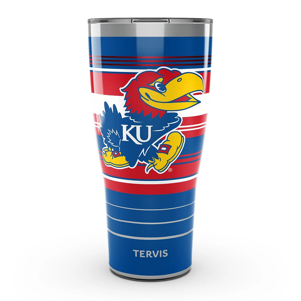 Tervis Kansas Jayhawks 30oz. Gobelet en acier inoxydable à rayures Hype