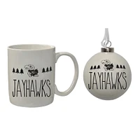 The Memory Company Kansas Jayhawks Holiday Ornament & Mug Set