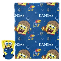 The Northwest Group Kansas Jayhawks Spongebob Squarepants Hugger Blanket