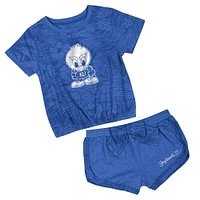 Ensemble t-shirt et short Fern pour tout-petits Colosseum Royal Kansas Jayhawks