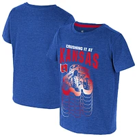 T-shirt pour tout-petits Colosseum Royal Kansas Jayhawks Crushing It