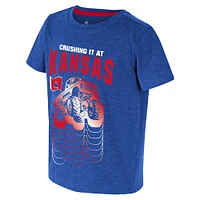 T-shirt pour tout-petits Colosseum Royal Kansas Jayhawks Crushing It