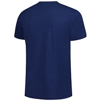 Unisex Charlie Hustle  Navy Kansas Jayhawks Basketball State Tri-Blend T-Shirt