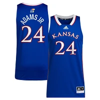 Maillot de joueur basket-ball unisexe adidas KJ Adams Jr Royal Kansas Jayhawks NIL