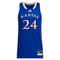 Maillot de joueur basket-ball unisexe adidas KJ Adams Jr Royal Kansas Jayhawks NIL