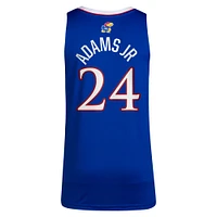 Maillot de joueur basket-ball unisexe adidas KJ Adams Jr Royal Kansas Jayhawks NIL