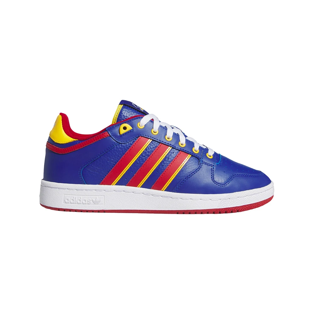 Chaussures de basket-ball unisexes adidas Royal/Red Kansas Jayhawks Centennial 85 Low