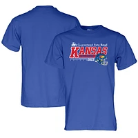 Unisex Blue 84  Royal Kansas Jayhawks 2023 Guaranteed Rate Bowl T-Shirt