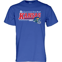 Unisex Blue 84  Royal Kansas Jayhawks 2023 Guaranteed Rate Bowl T-Shirt