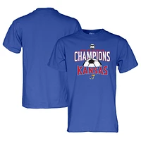 Unisex Blue 84 Royal Kansas Jayhawks 2024 Big 12 Women's Soccer Tournament Champions T-Shirt