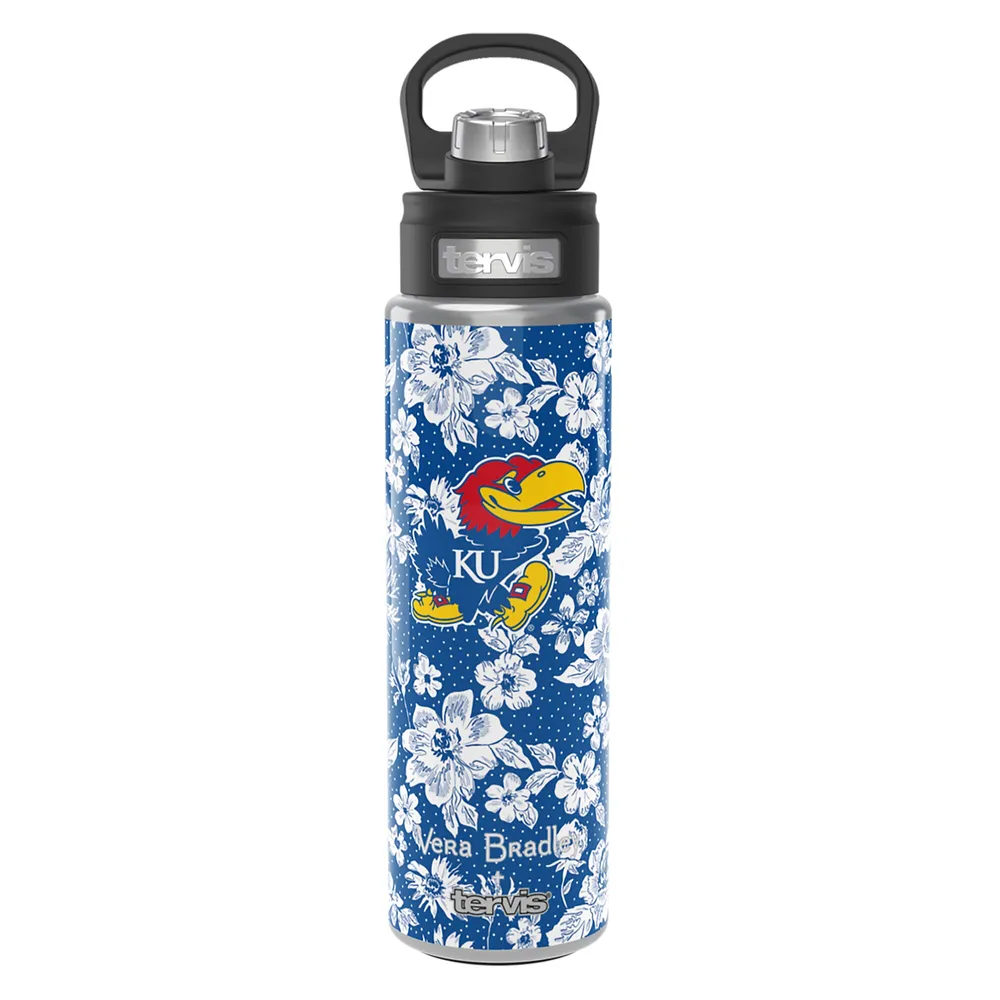 Vera Bradley x Tervis Kansas Jayhawks 24 oz. Bouteille à large ouverture avec couvercle de luxe