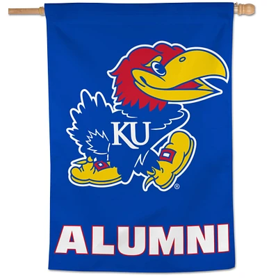 WinCraft Kansas Jayhawks Bannière verticale simple face pour anciens élèves de 28 po x 40 po