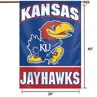 WinCraft Kansas Jayhawks 28" x 40" Primary Logo Single-Sided Vertical Banner