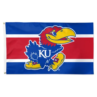 Kansas Jayhawks WinCraft 3' x 5' Horizontal Stripe Deluxe Single-Sided Flag