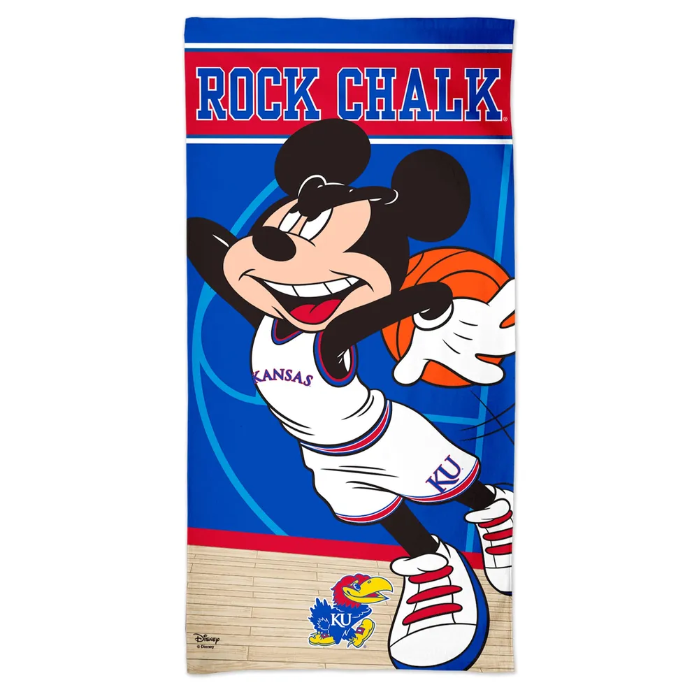 Serviette de plage WinCraft Kansas Jayhawks 30'' x 60'' Disney Spectra