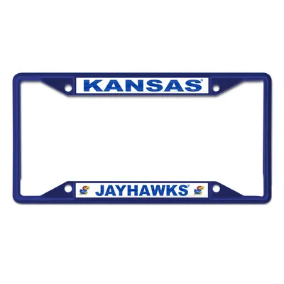 Kansas Jayhawks WinCraft Chrome Color License Plate Frame