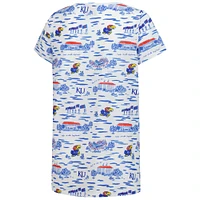 Women's Smith & Quinn White Kansas Jayhawks Blake V-Neck T-Shirt