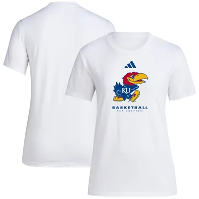 Kansas Jayhawks adidas Women's Bench T-Shirt - White