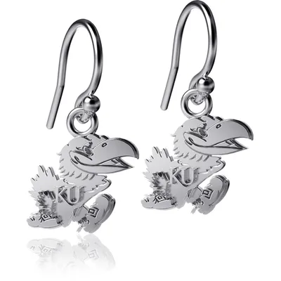 Kansas Jayhawks Dayna Designs Women's Silver Dangle Earrings