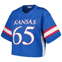 Maillot de football court à la mode établi & Co. Royal Kansas Jayhawks pour femme