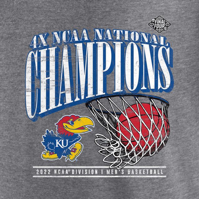 Youth Blue 84 Royal Kansas Jayhawks 2022 NCAA Men's Basketball National  Champions Cut The Net T-Shirt