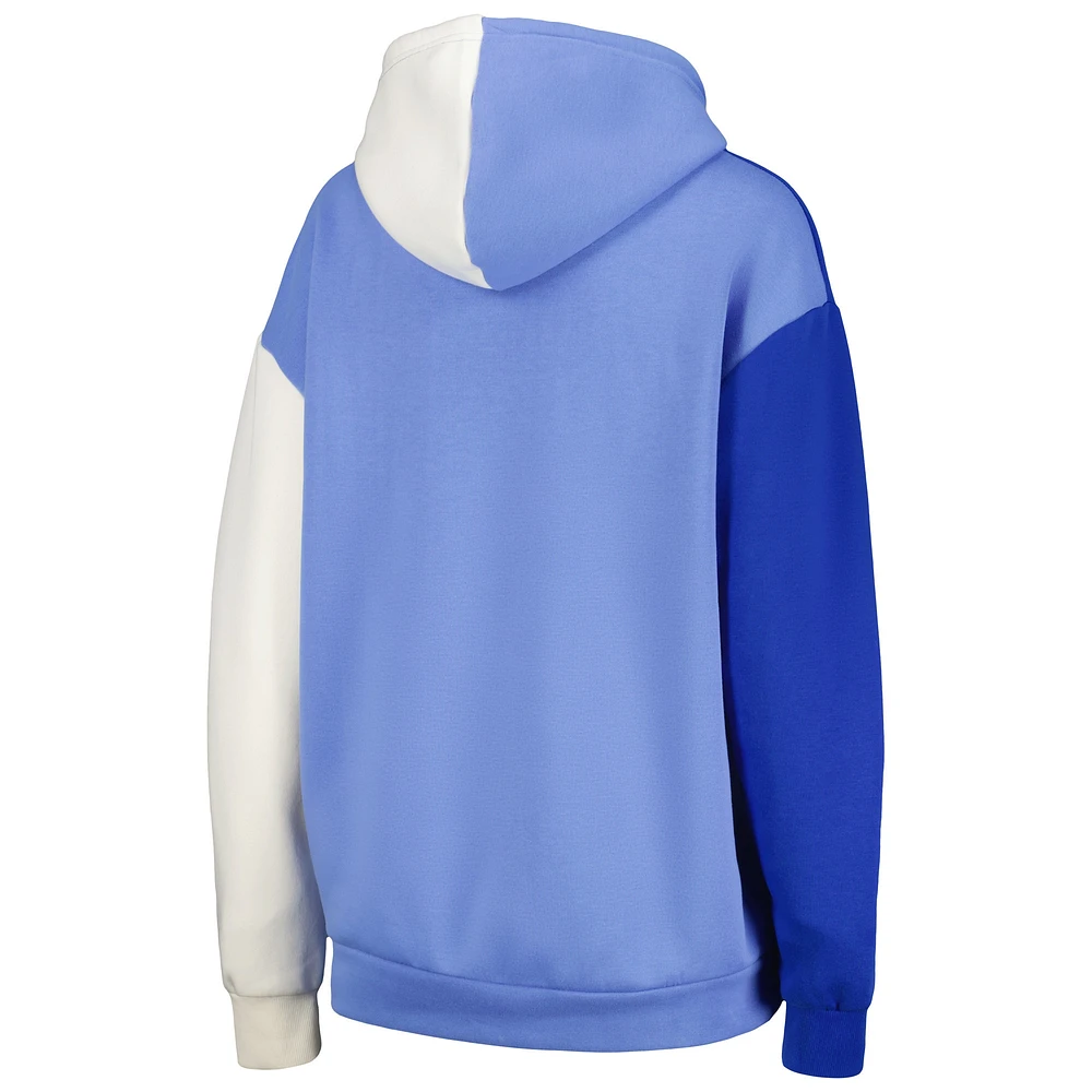 Women's Gameday Couture Royal Kansas Jayhawks Hall of Fame Colorblock Pullover Hoodie