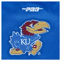 Sweat-shirt court à paillettes Pro Standard Royal Kansas Jayhawks pour femme