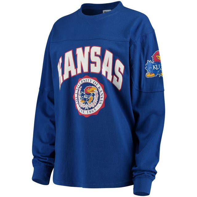 T-shirt à manches longues Edith Royal Kansas Jayhawks pour femme