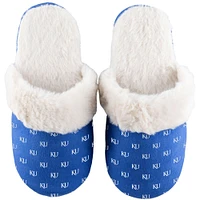 Chaussons en fausse fourrure ZooZatz Kansas Jayhawks pour femmes