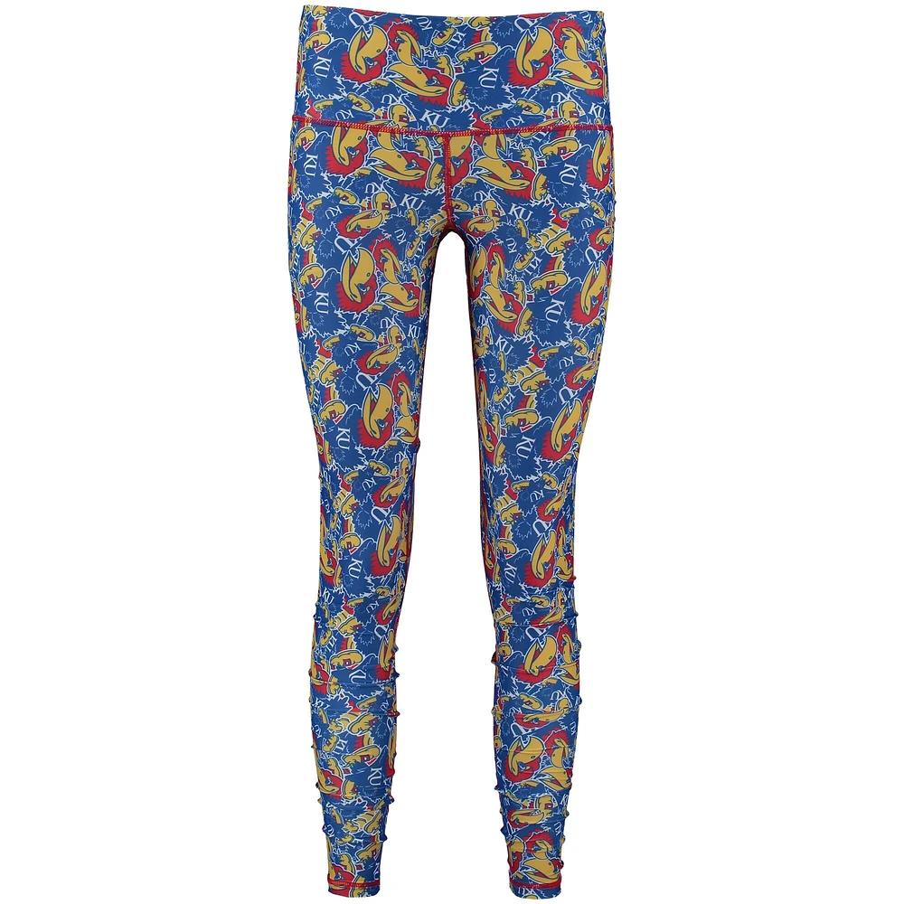 Legging ZooZatz Multi Kansas Jayhawks Stacked Mascot pour femme