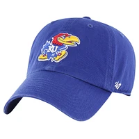 Youth '47 Royal Kansas Jayhawks Clean Up Adjustable Hat