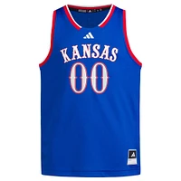 Youth adidas #00 Royal Kansas Jayhawks Swingman Jersey