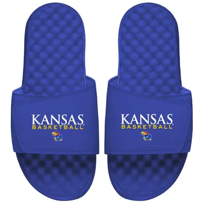 Kansas Jayhawks ISlide Youth Basketball Wordmark Slide Sandals - Royal