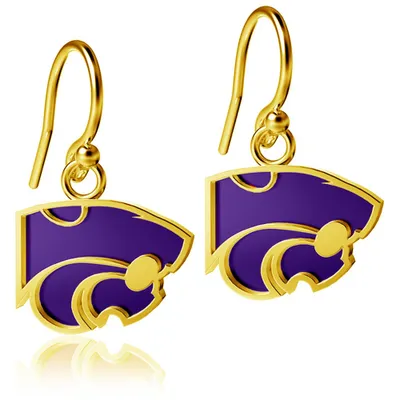 Kansas State Wildcats Dayna Designs Gold-Plated Dangle Earrings