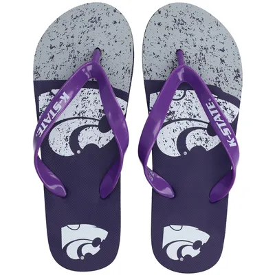 Kansas State Wildcats FOCO Big Logo Flip-Flops