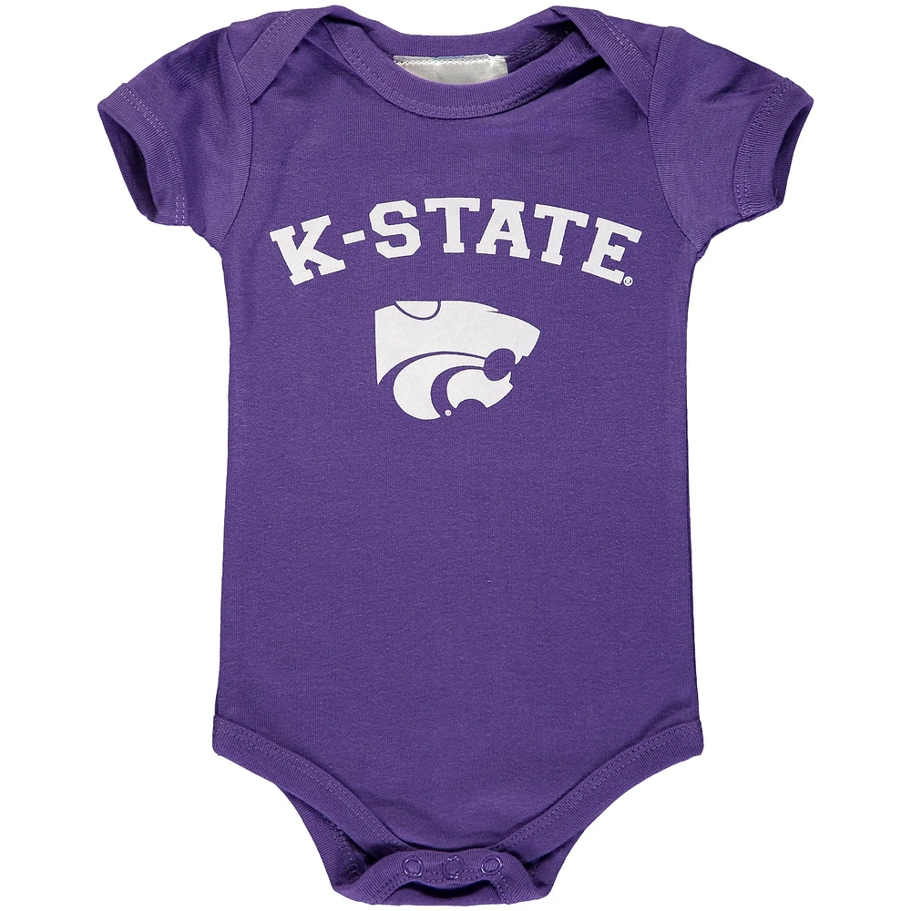 Infant Purple Kansas State Wildcats Arch & Logo Bodysuit