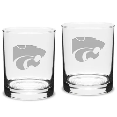 Kansas State Wildcats 2-Piece 14oz. Classic Double Old-Fashioned Glass Set