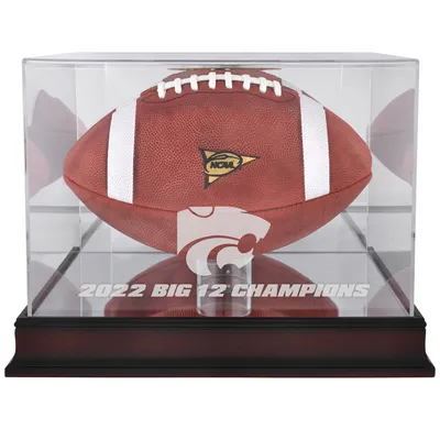 Kansas State Wildcats Fanatics Authentic 2022 Big 12 Football Conference Champions Mahogany Football Logo Display Case