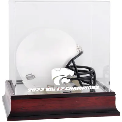 Kansas State Wildcats Fanatics Authentic 2022 Big 12 Football Conference Champions Mahogany Mini Helmet Logo Display Case