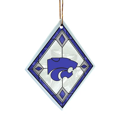 Kansas State Wildcats Art Glass Ornament