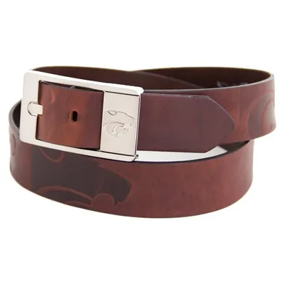 Kansas State Wildcats Brandish Leather Belt - Brown