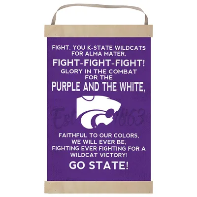 Kansas State Wildcats Fight Song Banner Sign