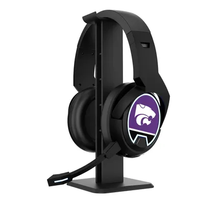 Kansas State Wildcats Logo Wireless Bluetooth Gaming Headphones & Stand