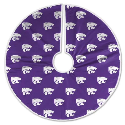 Kansas State Wildcats Microplush Christmas Tree Skirt