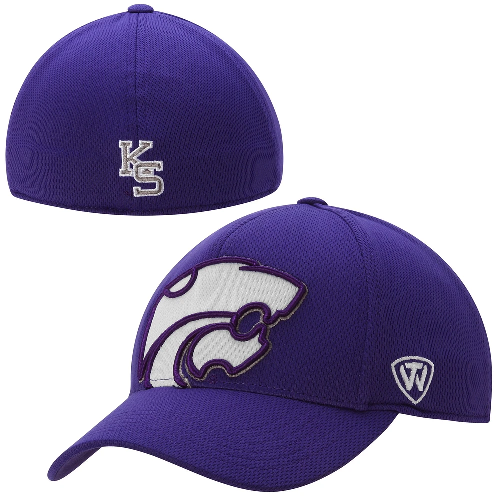 Kansas State Wildcats Top of the World Offsides Memory Fit Flex Hat - Purple