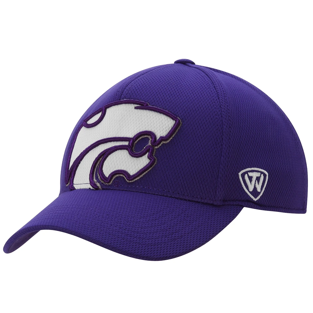 Kansas State Wildcats Top of the World Offsides Memory Fit Flex Hat - Purple