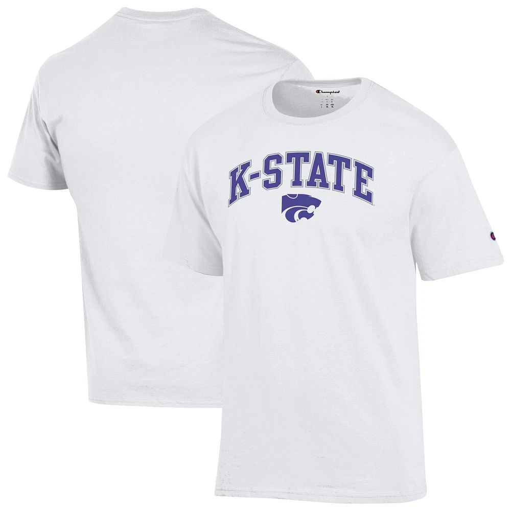 Men's Champion Kansas State Wildcats Arch Over Logo T-Shirt