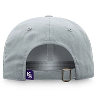 Casquette ajustable Top of the World grise Kansas State Wildcats pour homme