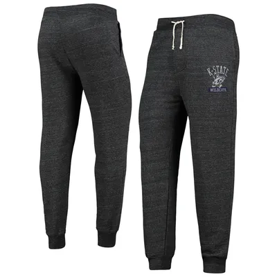 Pantalon en trois mélanges de Dodgeball des Wildcats Kansas State pour homme Alternative Apparel noir chiné