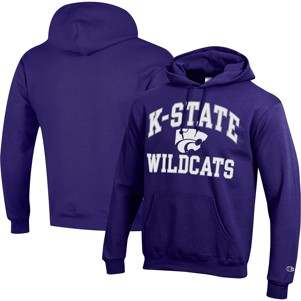 Men's Champion Purple Kansas State Wildcats High Motor Pullover Hoodie